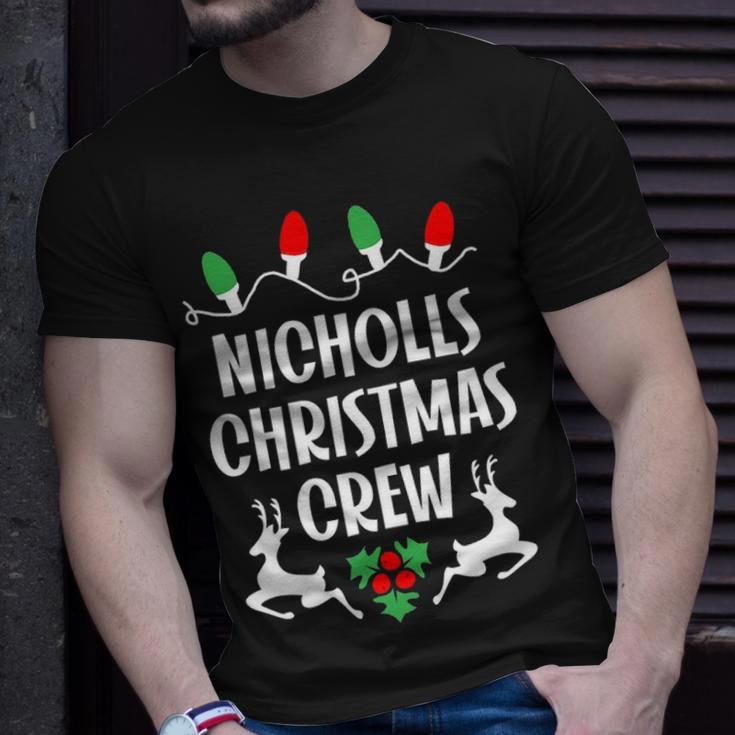 Nicholls Name Gift Christmas Crew Nicholls Unisex T-Shirt Gifts for Him
