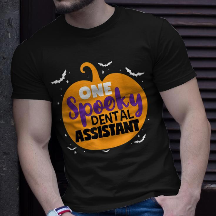 One Spooky Dental Assistant Halloween Pumpkin Tooth Doctor Unisex T-Shirt Gifts for Him