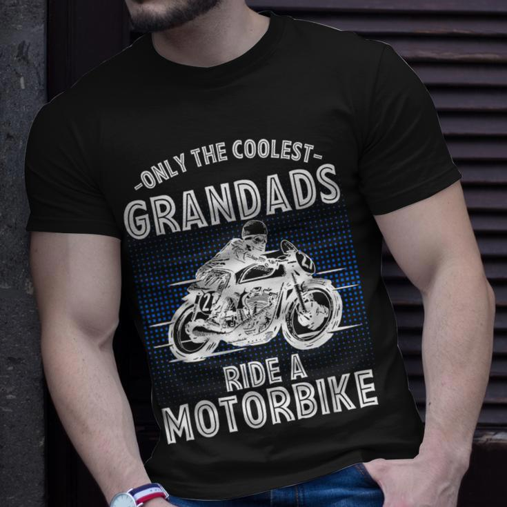 Only The Coolest Grandads Ride A Motorbike Grandad Unisex T-Shirt Gifts for Him