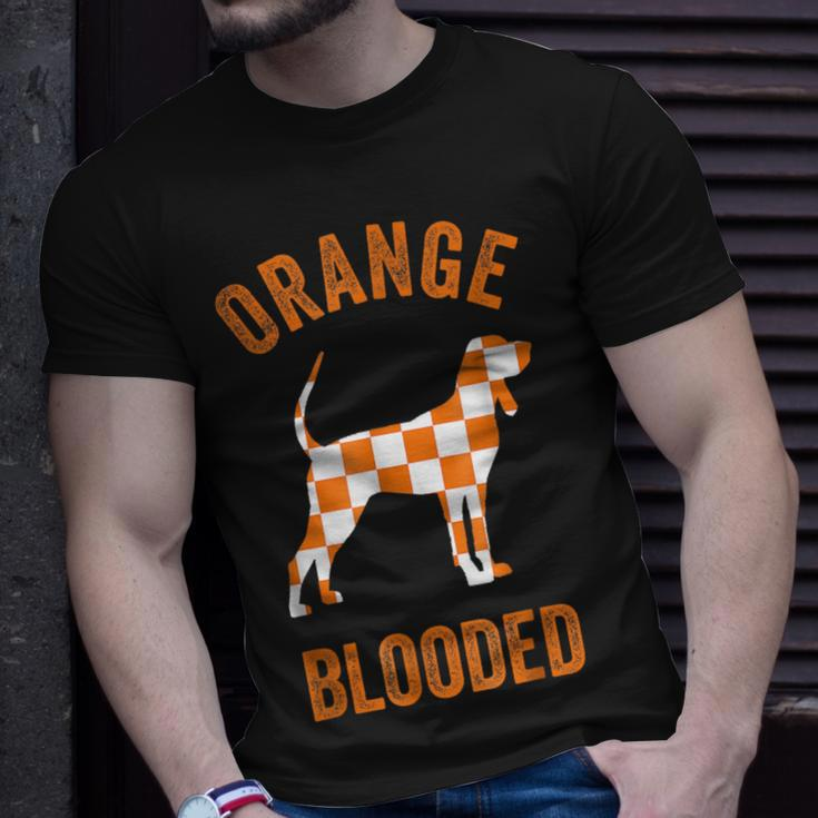 Orange Blooded Tennessee Hound Native Home Tn Rocky Top T-Shirt Gifts for Him