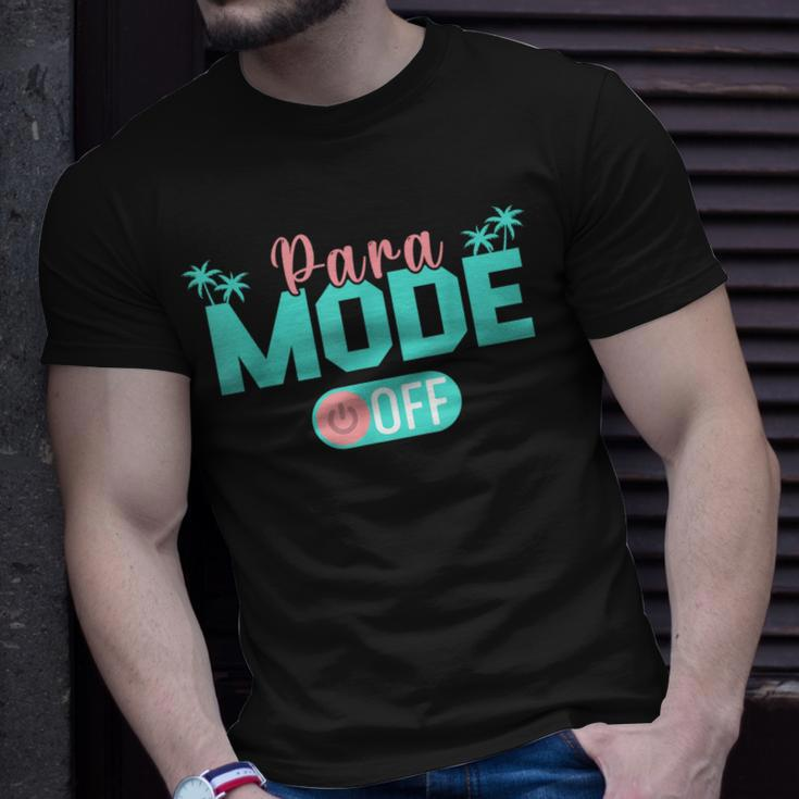 Paraprofessional Para Off Duty Sunglasses Para Mode Off Men Unisex T-Shirt Gifts for Him