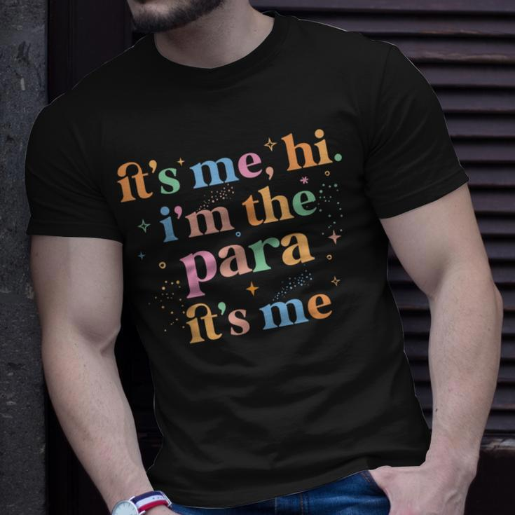 Paraprofessional Paraeducator It's Me Hi I'm The Para Its Me T-Shirt Gifts for Him