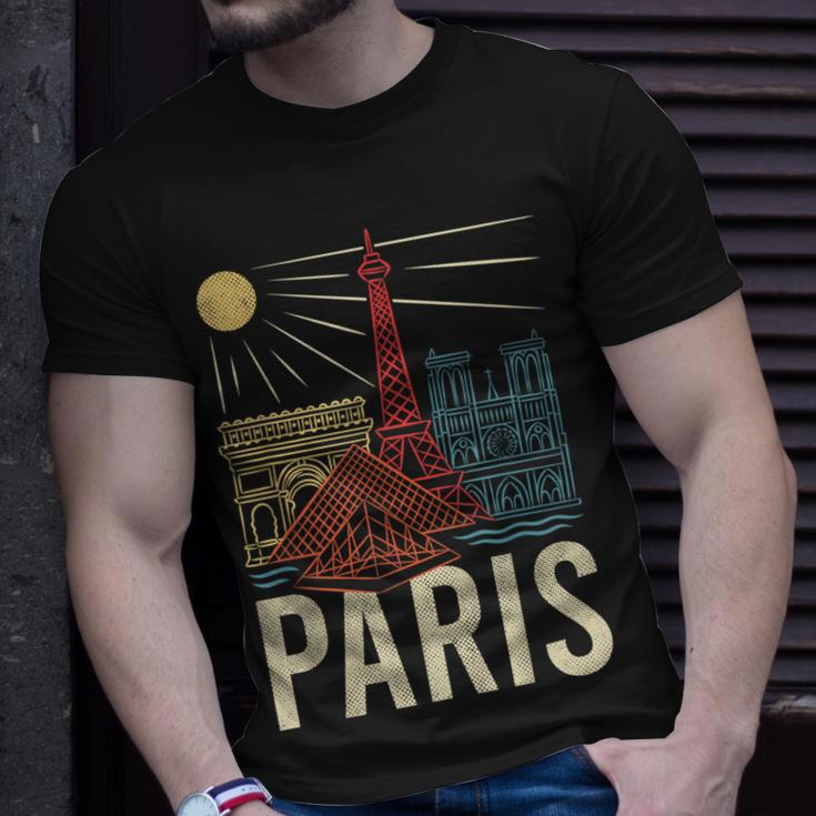 Paris France Paris Vacation Eiffel Tower Paris Souvenir T-Shirt Gifts for Him