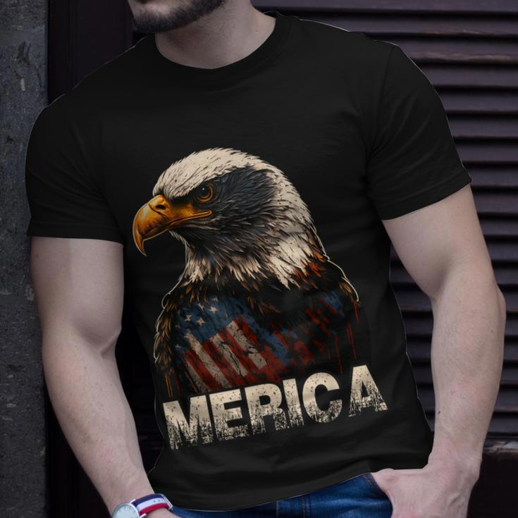 Patriotic Bald Eagle 4Th Of July Usa American Flag Unisex T-Shirt Gifts for Him