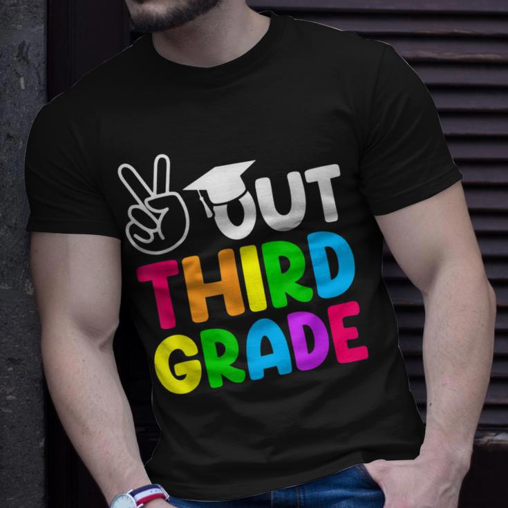 Peace Out 3Rd Grade Happy Last Day Of School Students Unisex T-Shirt Gifts for Him
