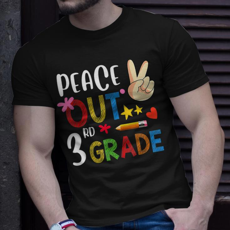 Peace Out 3Rd Grade Last Day Of School 3Rd Grade Unisex T-Shirt Gifts for Him
