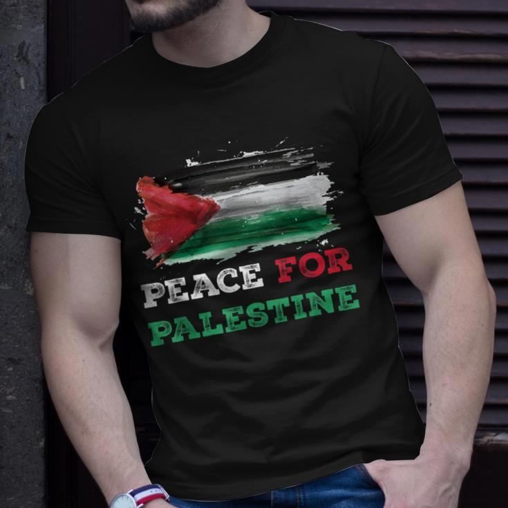 Peace For Palestine Palestine Flag T-Shirt Gifts for Him