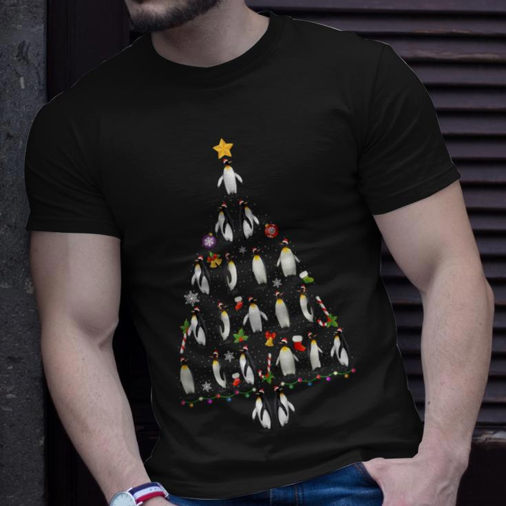 Penguin Christmas Tree Ugly Christmas Sweater T-Shirt Gifts for Him