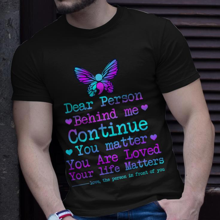 Person Behind Me Suicide Prevention & Depression Awareness T-Shirt Gifts for Him