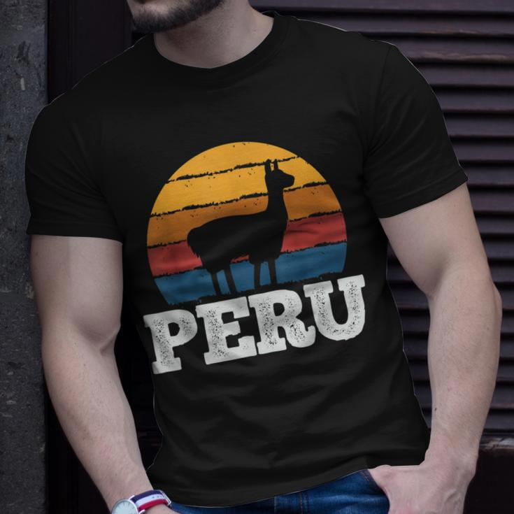 Peru Vicuna Peruvian Vintage T-Shirt Gifts for Him