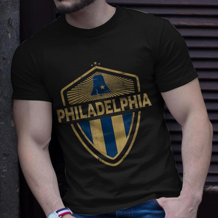 Philadelphia City Designer Badge Pennsylvania Vintage Retro Unisex T-Shirt Gifts for Him