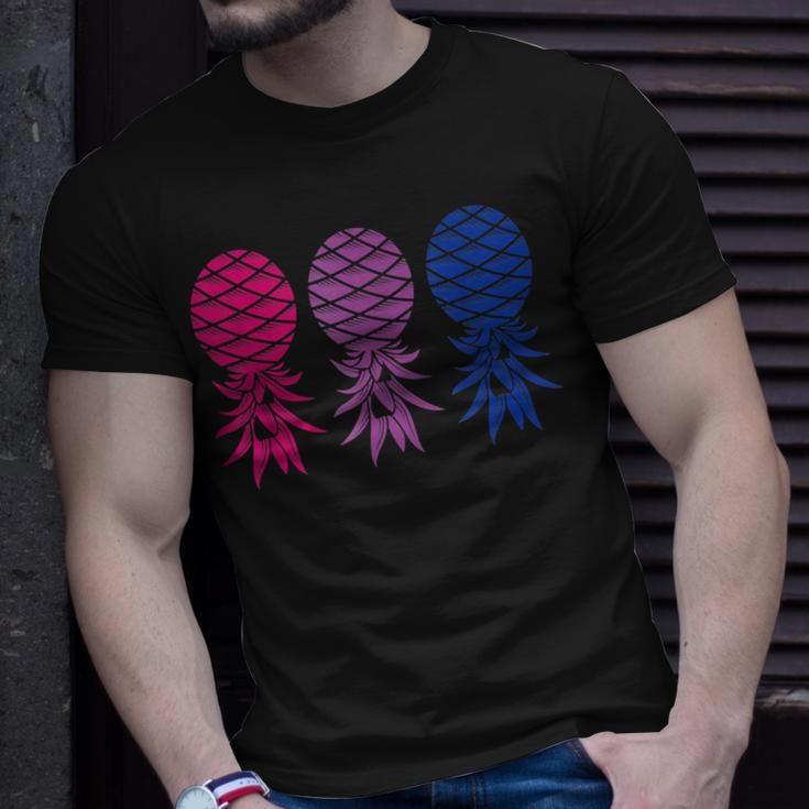 Polyamory And Upside Down Pineapple Bisexual Lgbt Unisex T-Shirt Gifts for Him