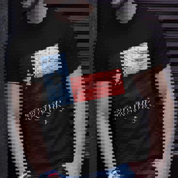 Port Arthur Tx Texas Flag City State T-Shirt Gifts for Him