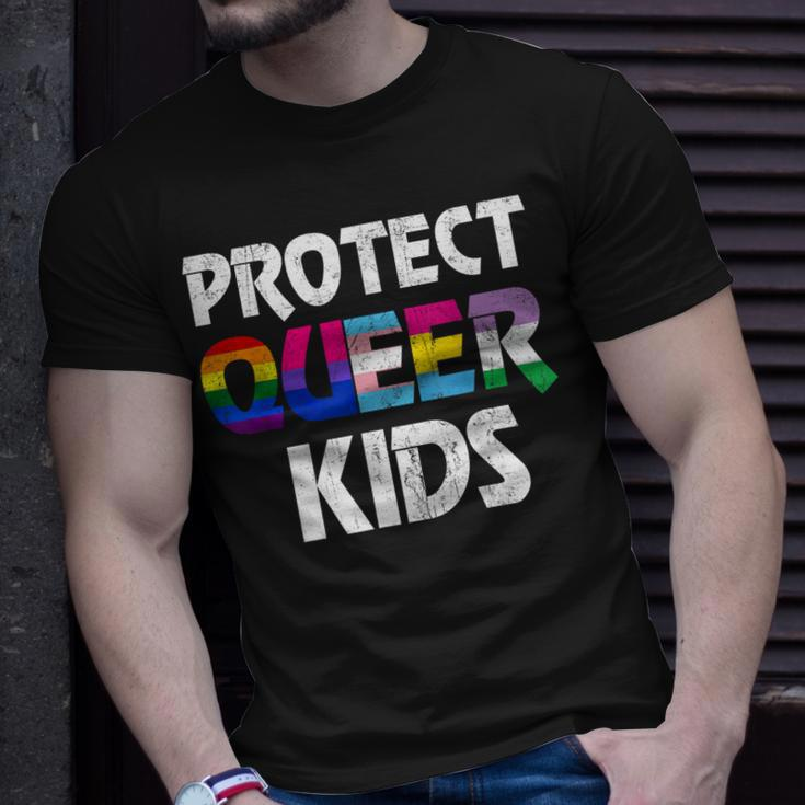 Protect Queer Youth Lgbt Awareness Gay Lesbian Pride Unisex T-Shirt Gifts for Him