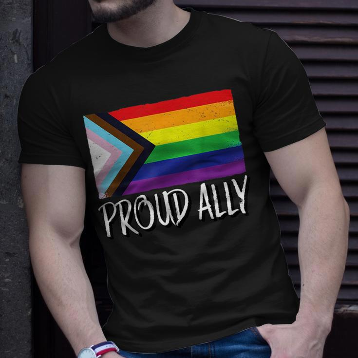 Proud Ally Pride Month Lgbt Transgender Flag Gay Lesbian Unisex T-Shirt Gifts for Him