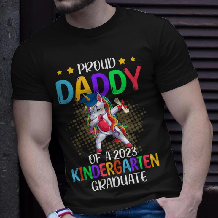 Proud Daddy Of A 2023 Kindergarten Graduate Unicorn Gift Unisex T-Shirt Gifts for Him