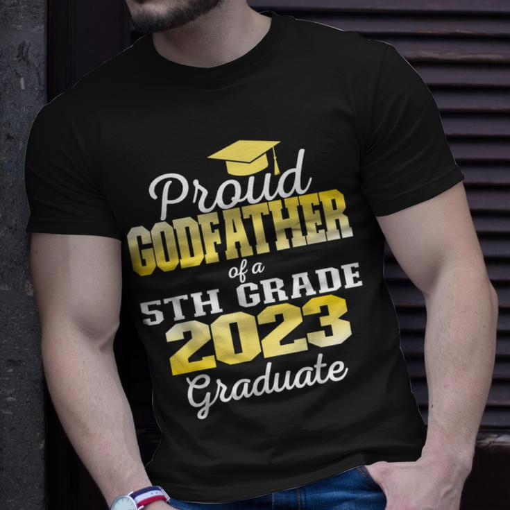 Proud Godfather Of 5Th Grade Graduate 2023 Family Graduation Unisex T-Shirt Gifts for Him