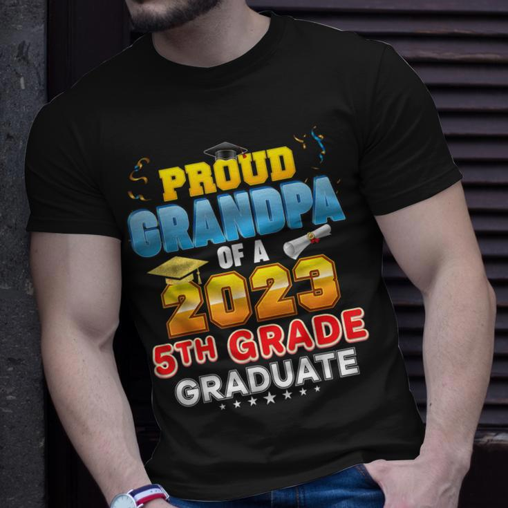 Proud Grandpa Of A Class 2023 5Th Grade Graduate Last Day Unisex T-Shirt Gifts for Him