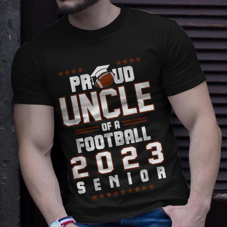 Proud Uncle Of A Football 2023 Senior Hobby Class Of 2023 Unisex T-Shirt Gifts for Him