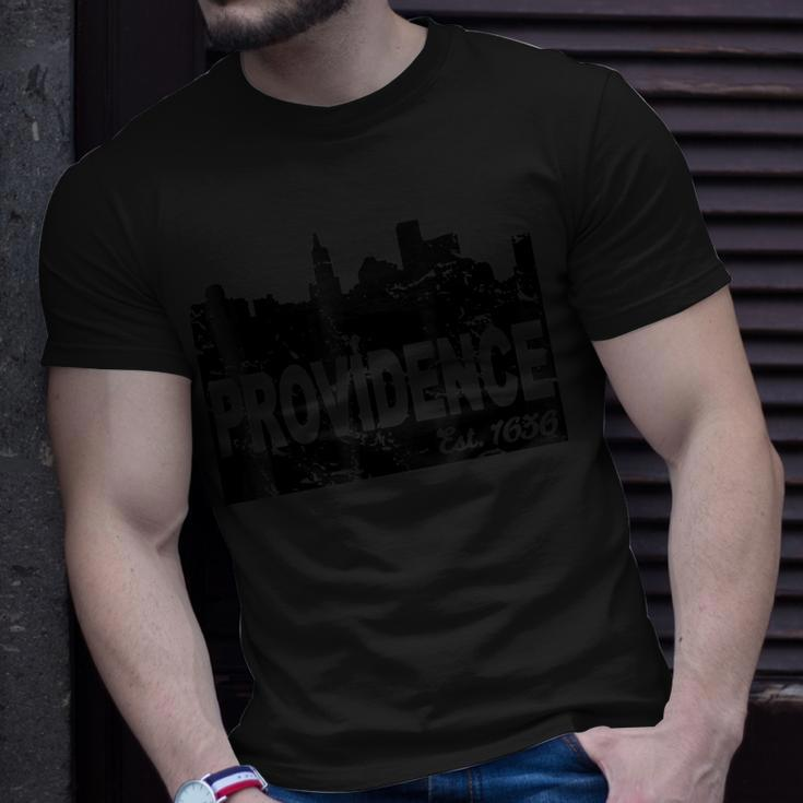 Providence Rhode Island Distressed City T-Shirt Gifts for Him
