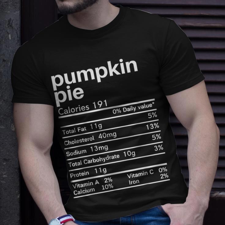 Pumpkin Pie Nutrition Facts Matching Thanksgiving T-Shirt Gifts for Him