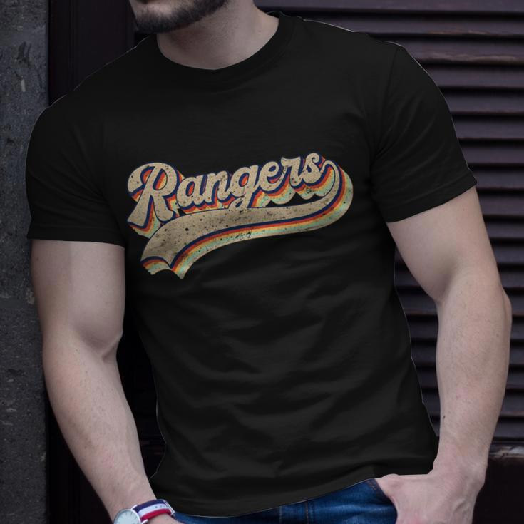 Rangers Name Vintage Retro Baseball Lovers Baseball Fans T-Shirt Gifts for Him