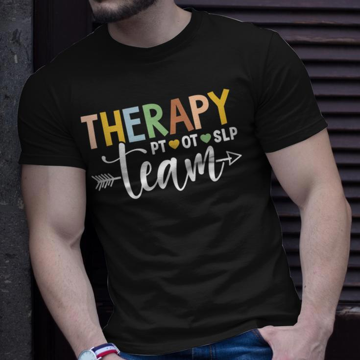 Therapy Team Pt Ot Slp Rehab Squad Therapist Motor Team T-Shirt Gifts for Him