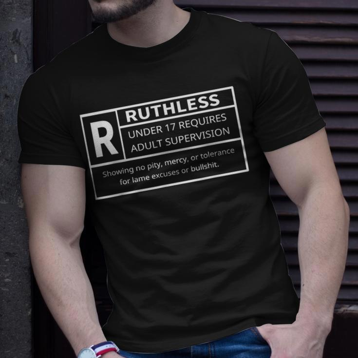 Rated R Ruthless Ruthless Af T-Shirt Gifts for Him