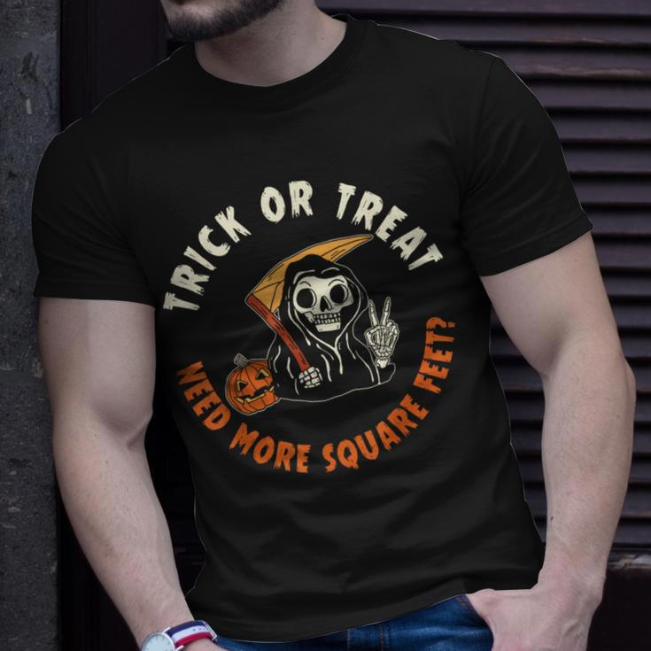 Real Estate Agent Halloween Trick Or Treat Need More Square T-Shirt Gifts for Him