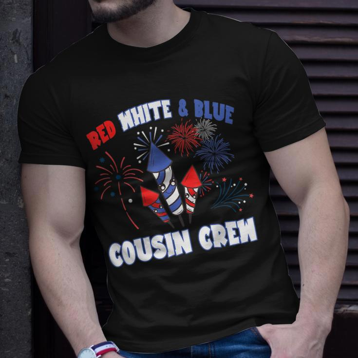 Red White & Blue Cousin Crew Fireworks Usa Flag 4Th Of July Unisex T-Shirt Gifts for Him