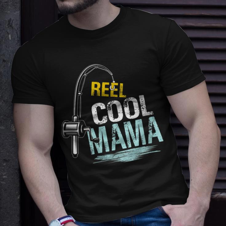 Reel Cool Mama Fishing Fisherman Funny Retro Gift For Womens Gift For Women Unisex T-Shirt Gifts for Him