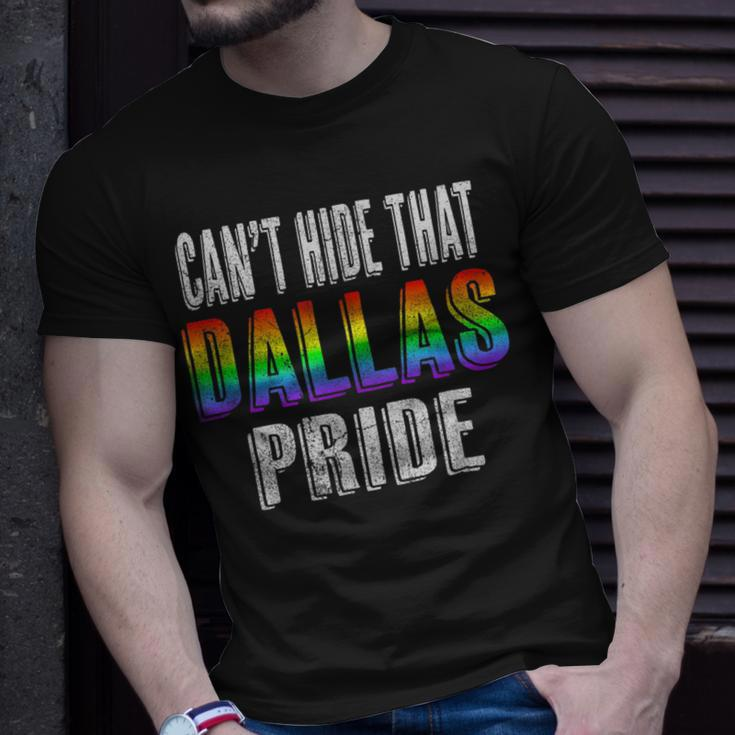 Retro 70S 80S Style Cant Hide That Dallas Gay Pride Unisex T-Shirt Gifts for Him