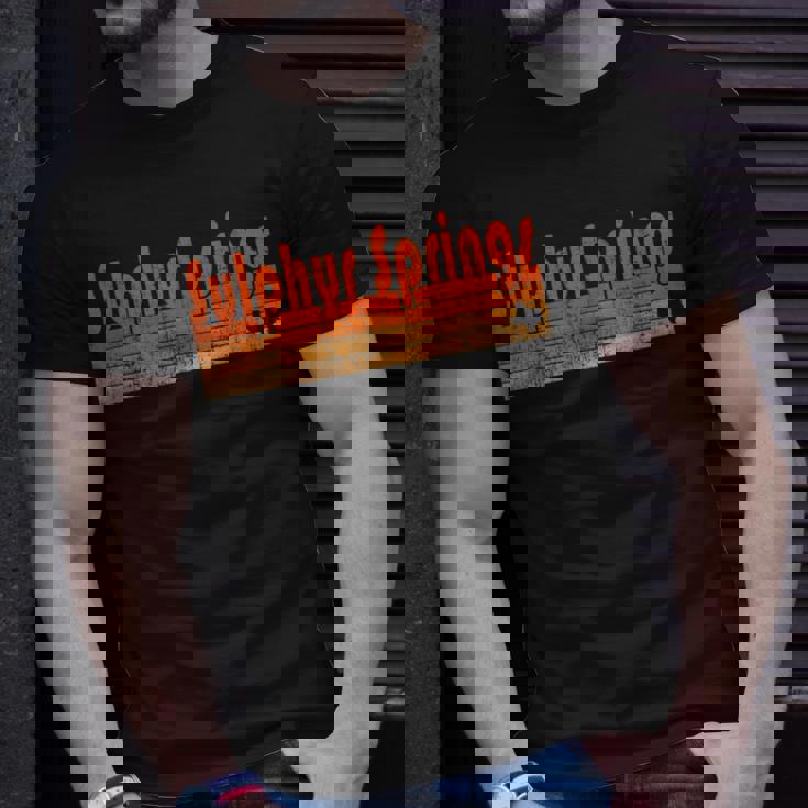 Retro 80S Style Sulphur Springs Tx T-Shirt Gifts for Him