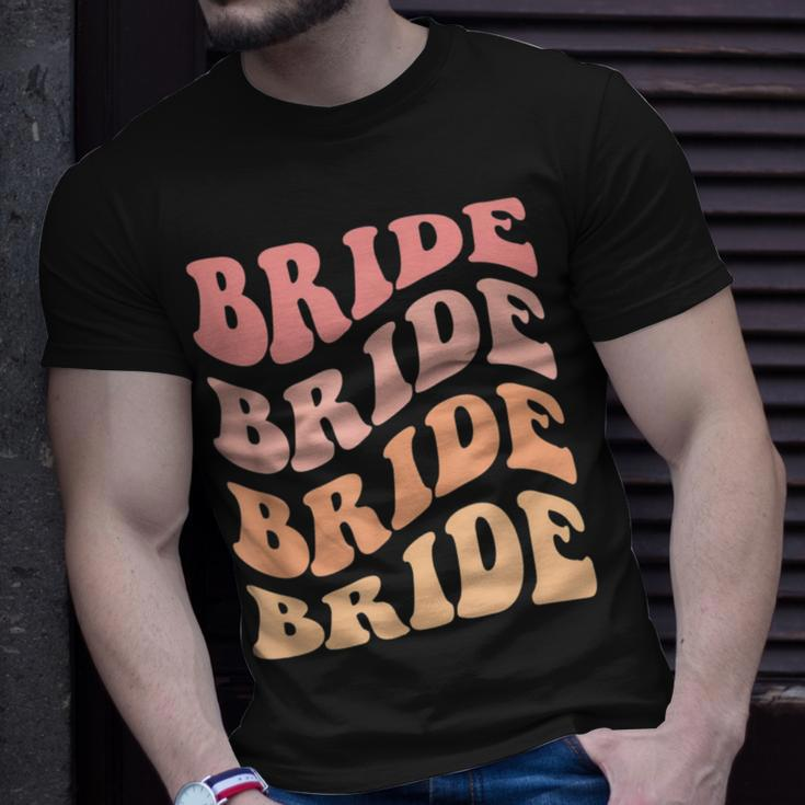 Retro Batch Bachelorette Party Outfit Bride Funny Unisex T-Shirt Gifts for Him