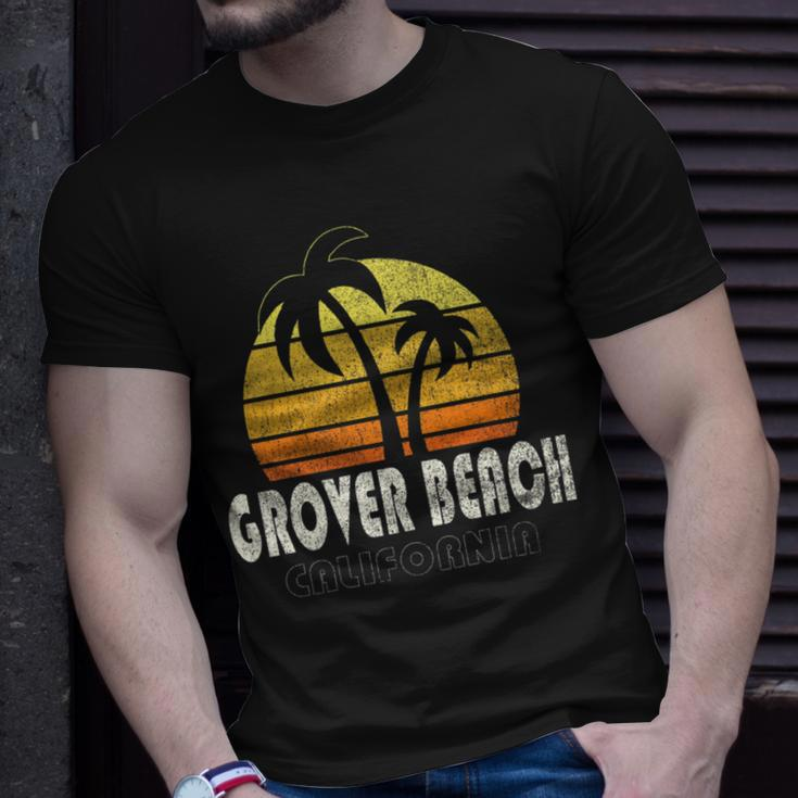 Retro Grover Beach Ca Beach Vacation T-Shirt Gifts for Him
