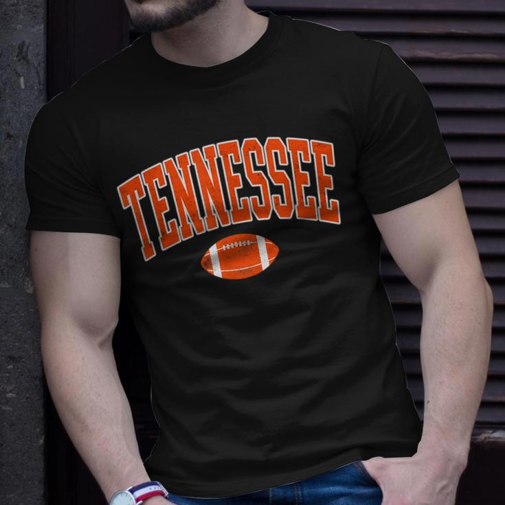 Retro Vintage Tennessee State Football Distressed T-Shirt Gifts for Him