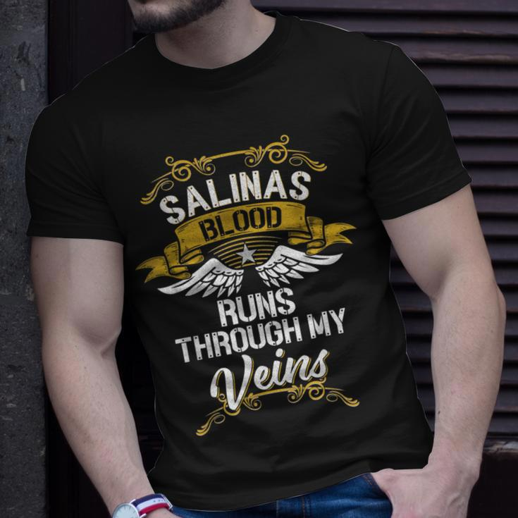 Salinas Blood Runs Through My Veins T-Shirt Gifts for Him