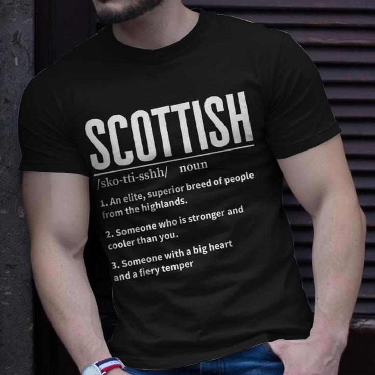 Scottish Definition Scottish & Scotland Heritage T-Shirt Gifts for Him