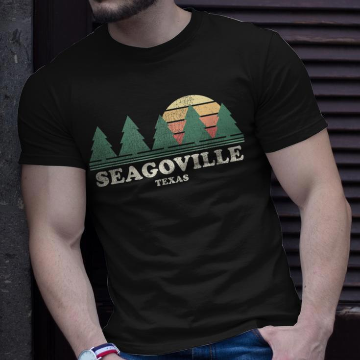Seagoville Tx Vintage Throwback Retro 70S T-Shirt Gifts for Him