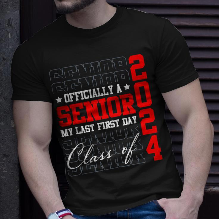 Senior 2024 Graduation My Last First Day Of Class Of 2024 Unisex T-Shirt Gifts for Him