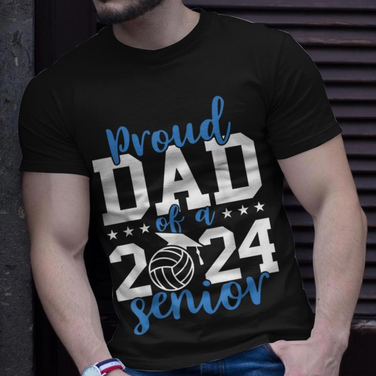 Senior Dad 2024 Volleyball Senior 2024 Class Of 2024 T-Shirt Gifts for Him