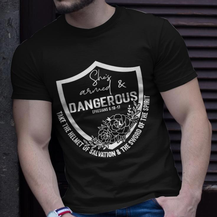 She Is Armed And Dangerous T-Shirt Gifts for Him