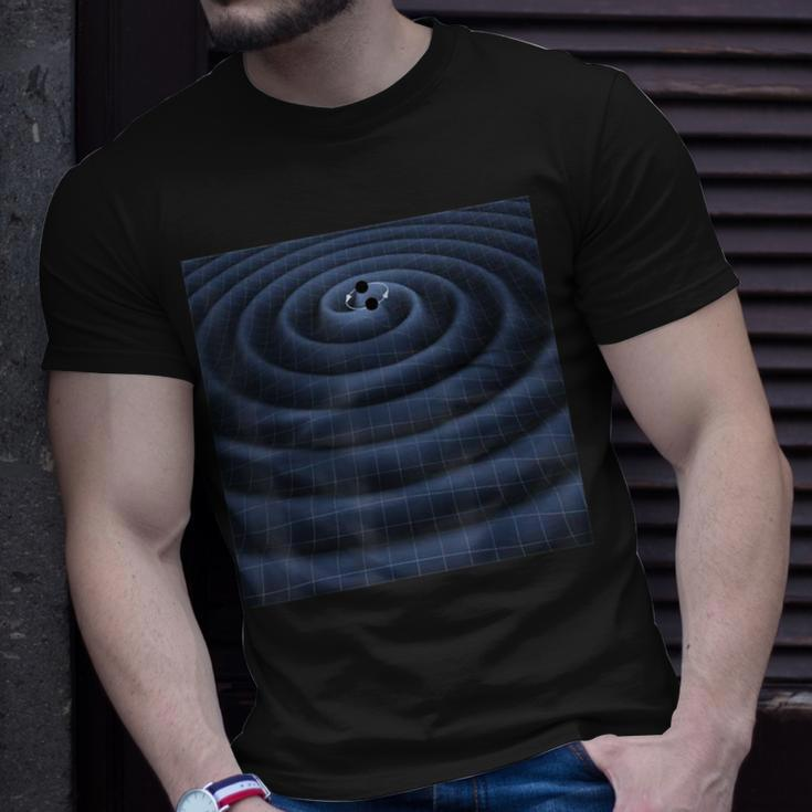 Sheldon Nerdy Two Black Holes Collide Space Science T-Shirt Gifts for Him