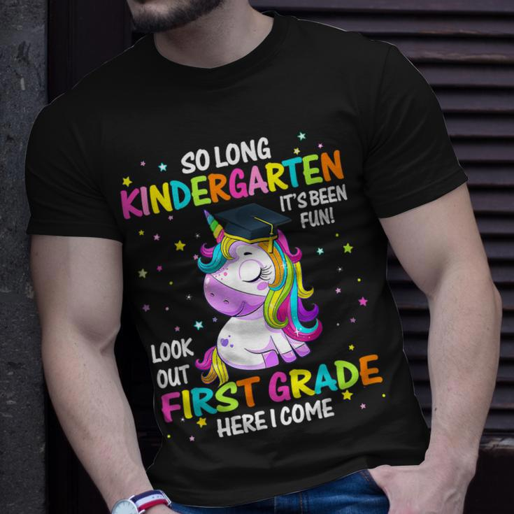 So Long Kindergarten 1St Grade Come Unicorn Graduation Girls Unisex T-Shirt Gifts for Him