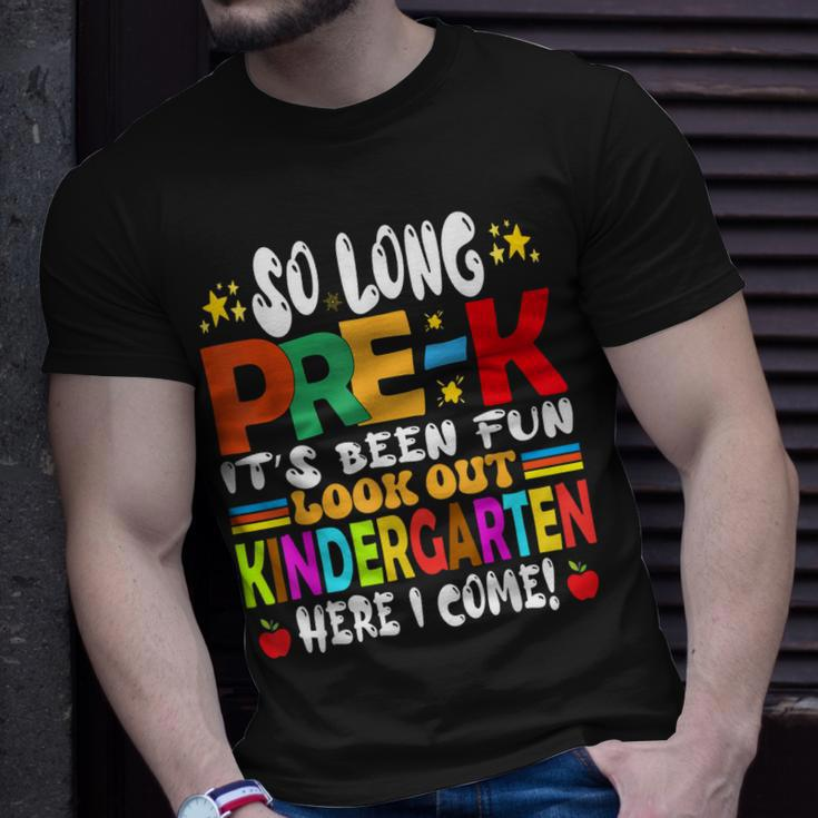 So Long Prek Kindergarten Here I Come Graduation Last Day Unisex T-Shirt Gifts for Him
