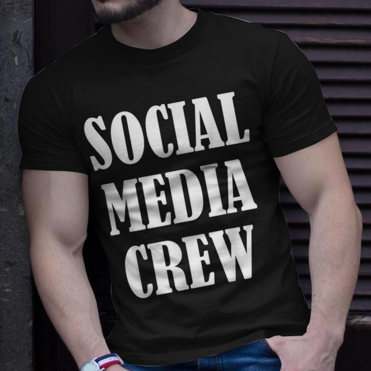 Social Media Staff Uniform Social Media Crew T-Shirt Gifts for Him