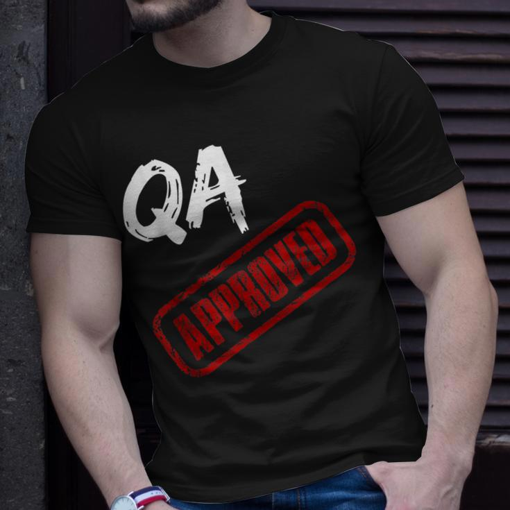 Software Qa Tester Qa Approved T-Shirt Gifts for Him