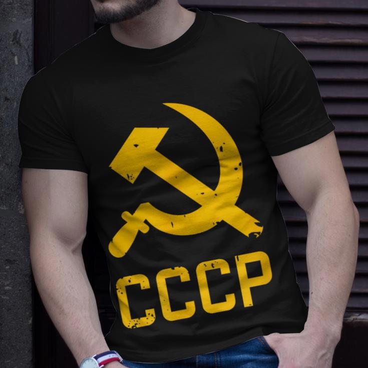 Soviet Union Hammer And Sickle Russia Communism Ussr Cccp T-Shirt Gifts for Him