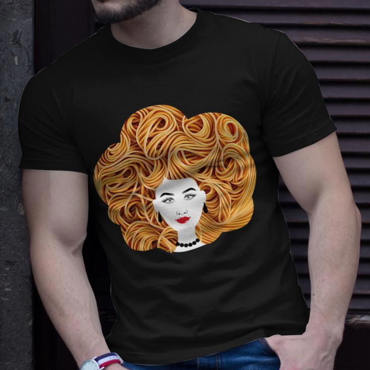 Spaghetti Pasta Natural Hair T-Shirt Gifts for Him