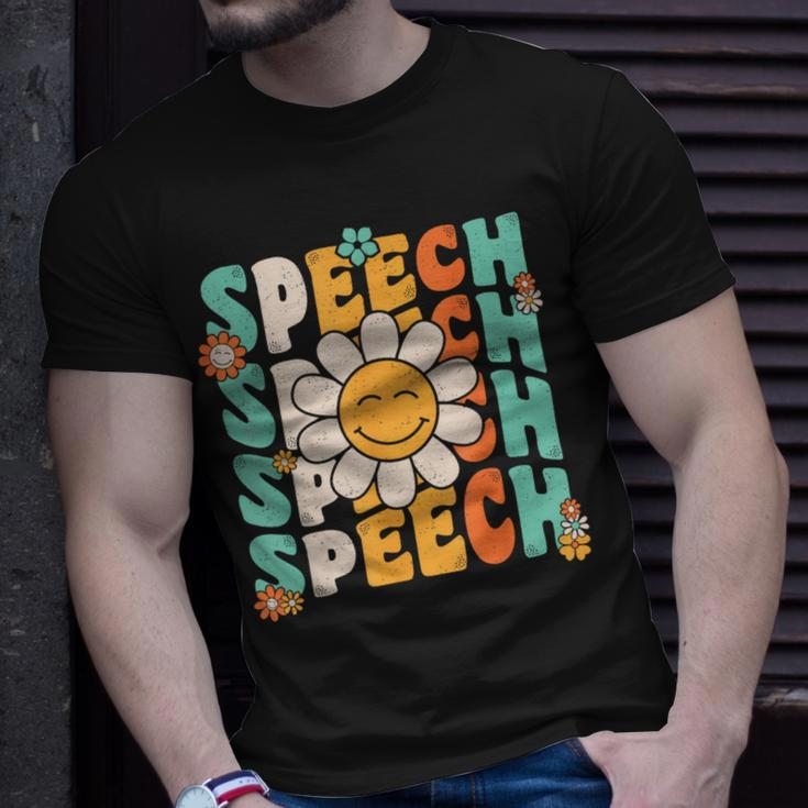 Speech Therapy Retro Speech Language Pathologist Therapist T-Shirt Gifts for Him